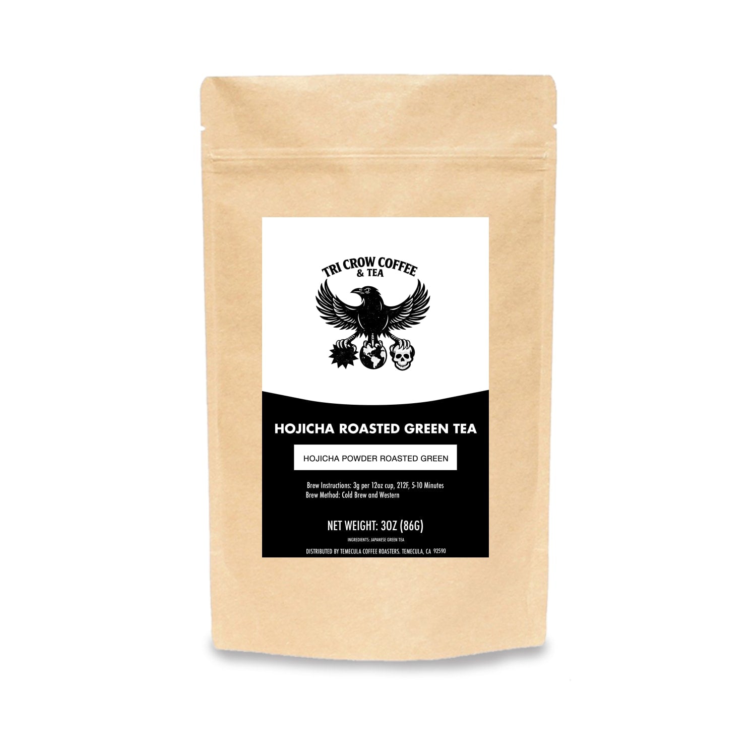 Tri Crow Coffee and Tea - Hojicha Roasted Green Tea Powder